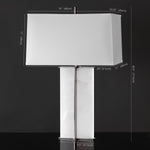 Safavieh Couture Natalee Marble Table Lamp, CTL1045 - Black / White