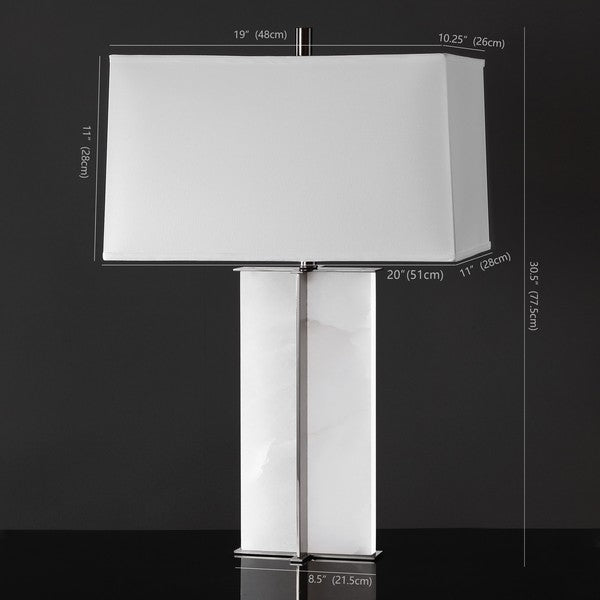 Safavieh Couture Natalee Marble Table Lamp, CTL1045 - Black / White