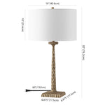 Safavieh Couture Roxalina Metal Base Table Lamp, CTL1051 - Antique Brass / White