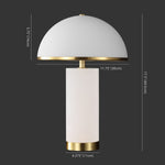 Safavieh Couture Izabel Alabaster Table Lamp, CTL1063 - Gold / White
