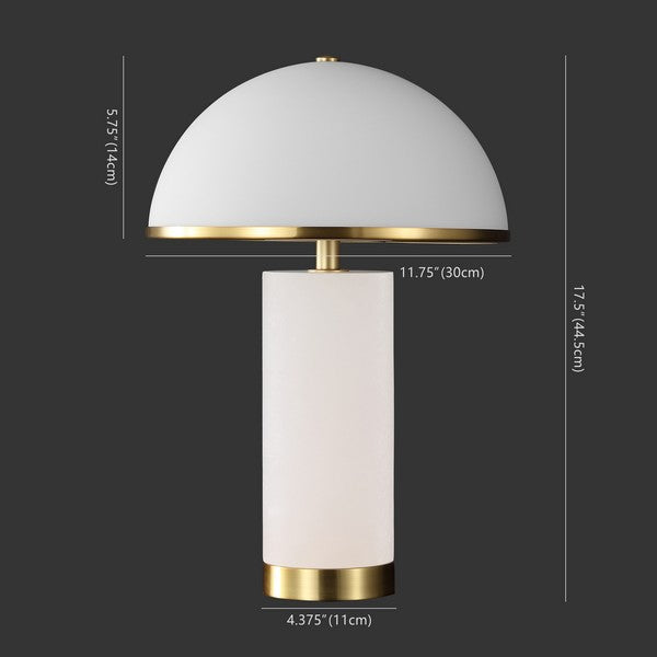 Safavieh Couture Izabel Alabaster Table Lamp, CTL1063 - Gold / White