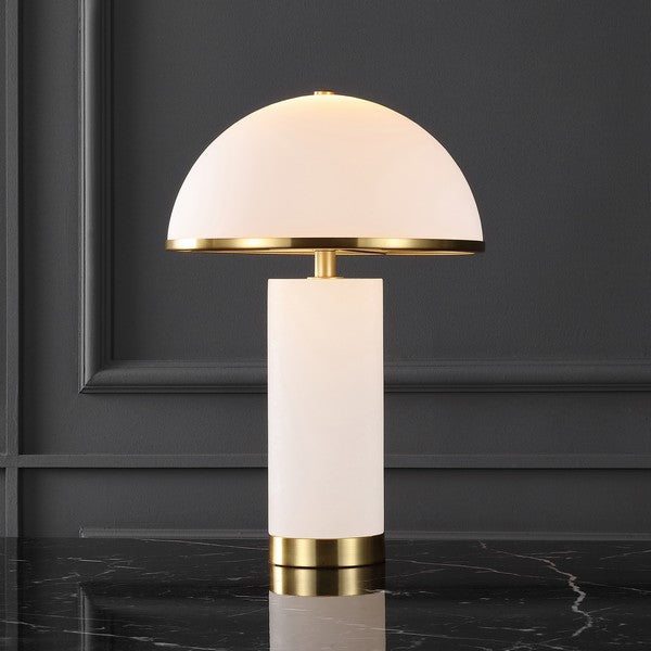 Safavieh Couture Izabel Alabaster Table Lamp, CTL1063 - Gold / White