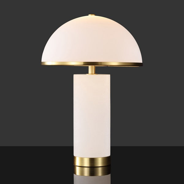 Safavieh Couture Izabel Alabaster Table Lamp, CTL1063 - Gold / White
