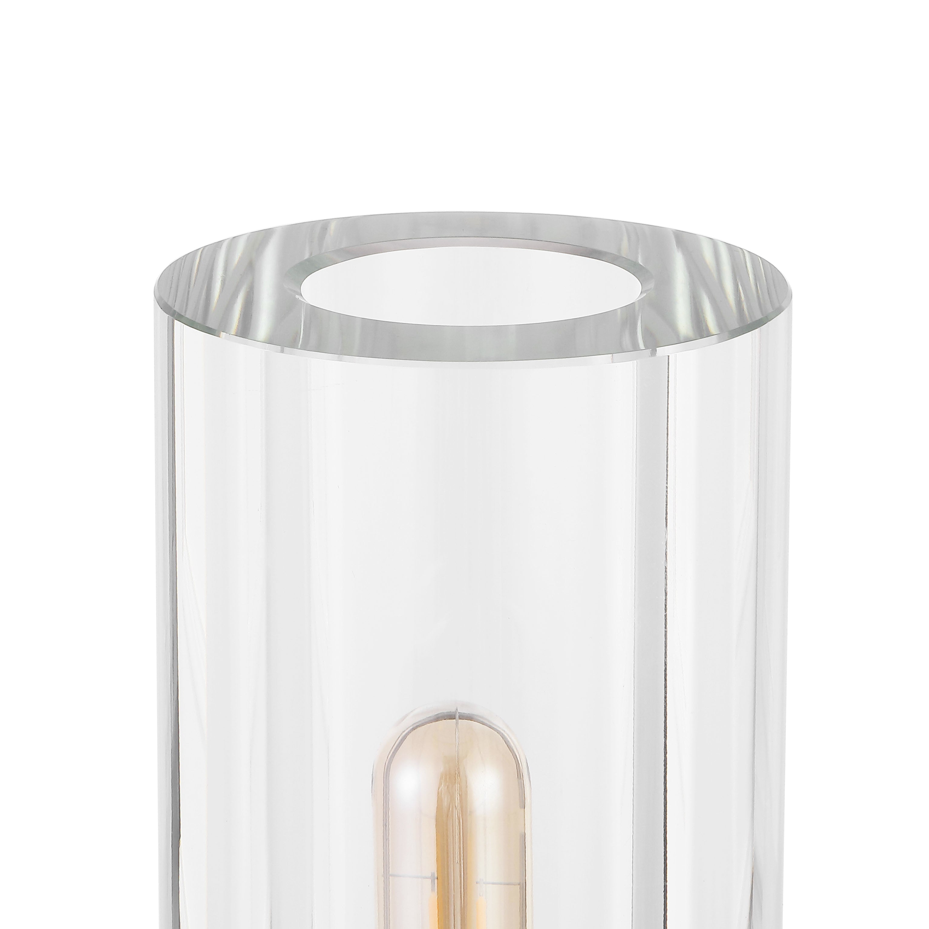 Safavieh Couture Dellanora Crystal Tube Table Lamp, CTL1069 - Silver / Clear