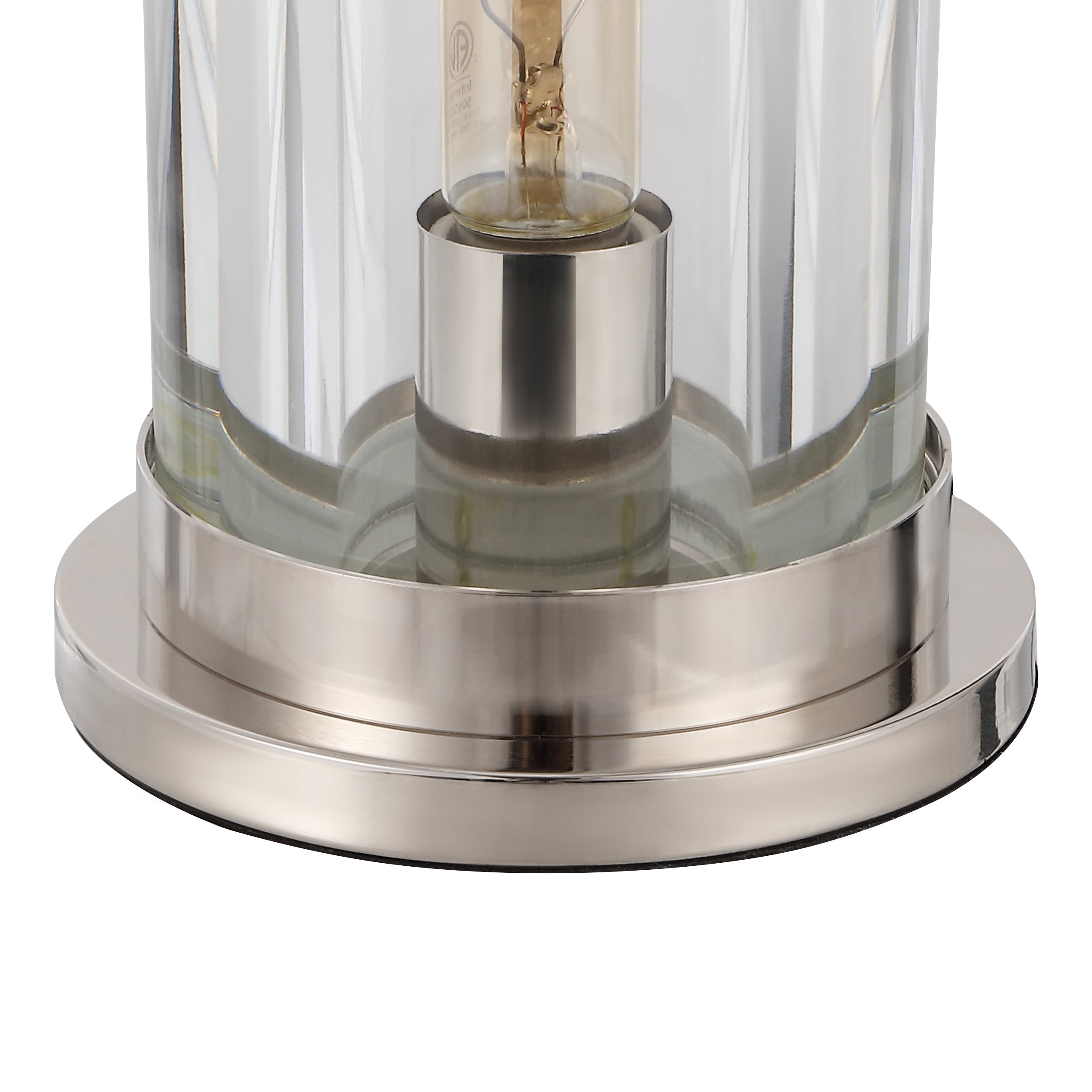 Safavieh Couture Dellanora Crystal Tube Table Lamp, CTL1069 - Silver / Clear