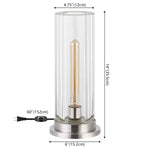 Safavieh Couture Dellanora Crystal Tube Table Lamp, CTL1069 - Silver / Clear