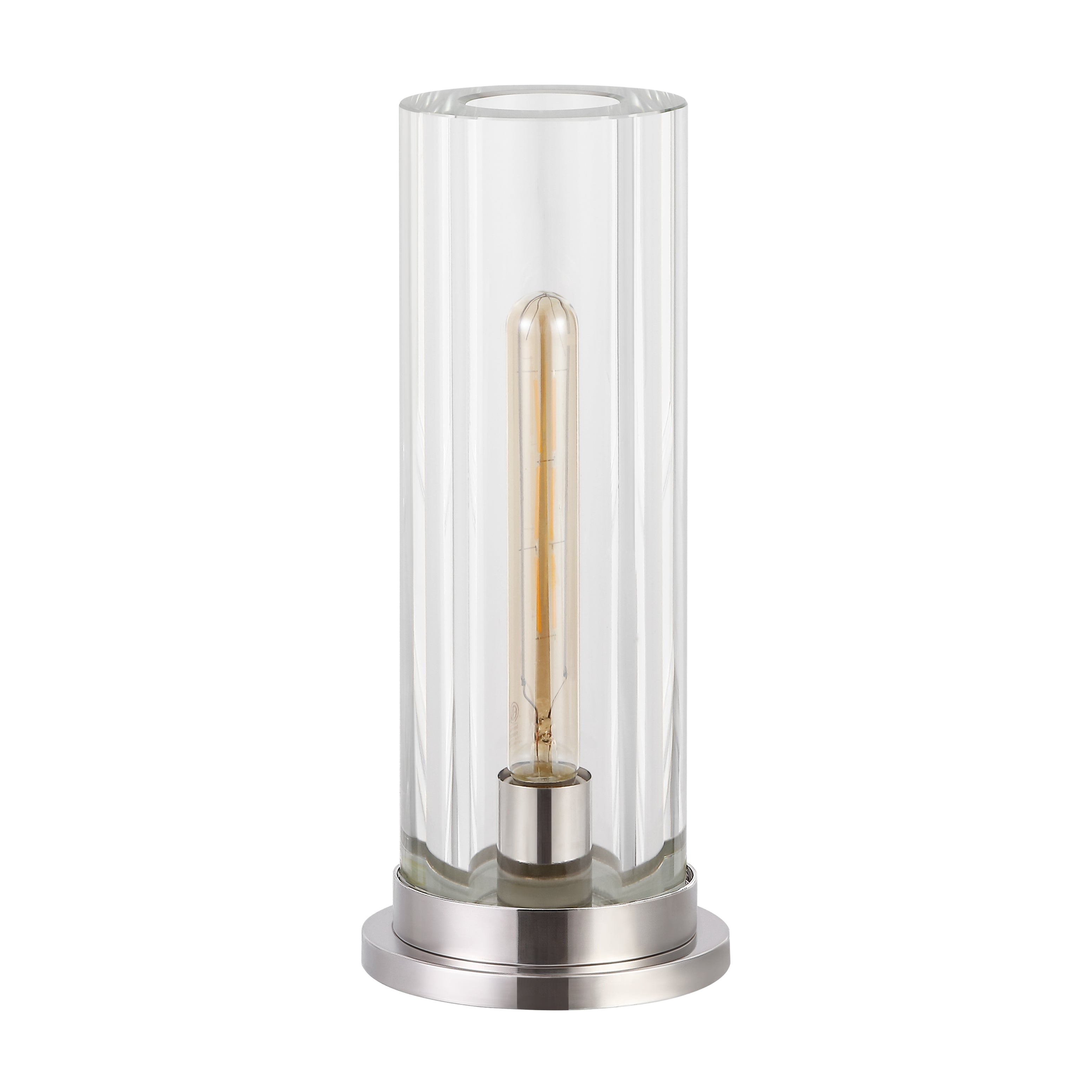 Safavieh Couture Dellanora Crystal Tube Table Lamp, CTL1069 - Silver / Clear