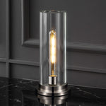 Safavieh Couture Dellanora Crystal Tube Table Lamp, CTL1069 - Silver / Clear