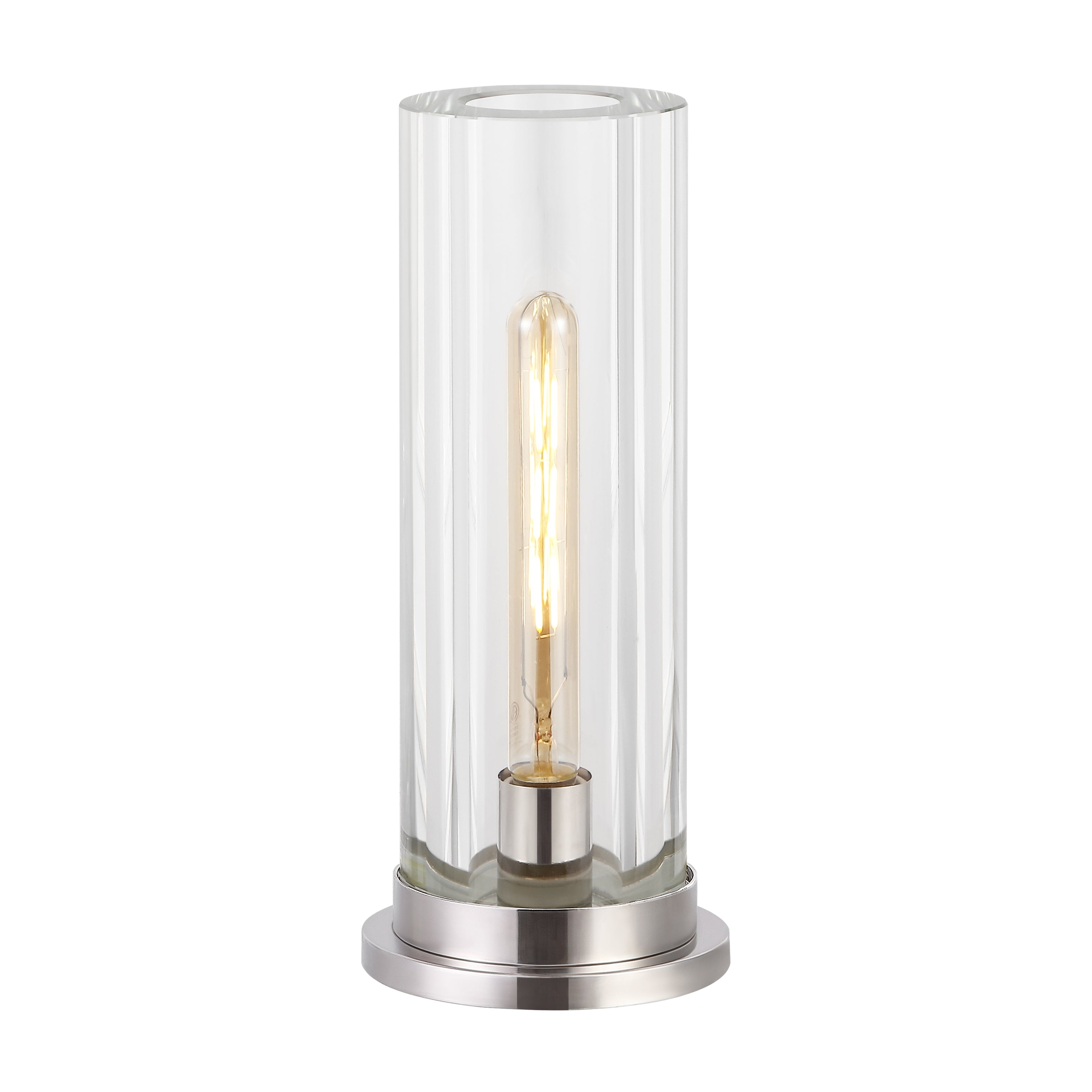Safavieh Couture Dellanora Crystal Tube Table Lamp, CTL1069 - Silver / Clear