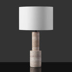 Travertine / White