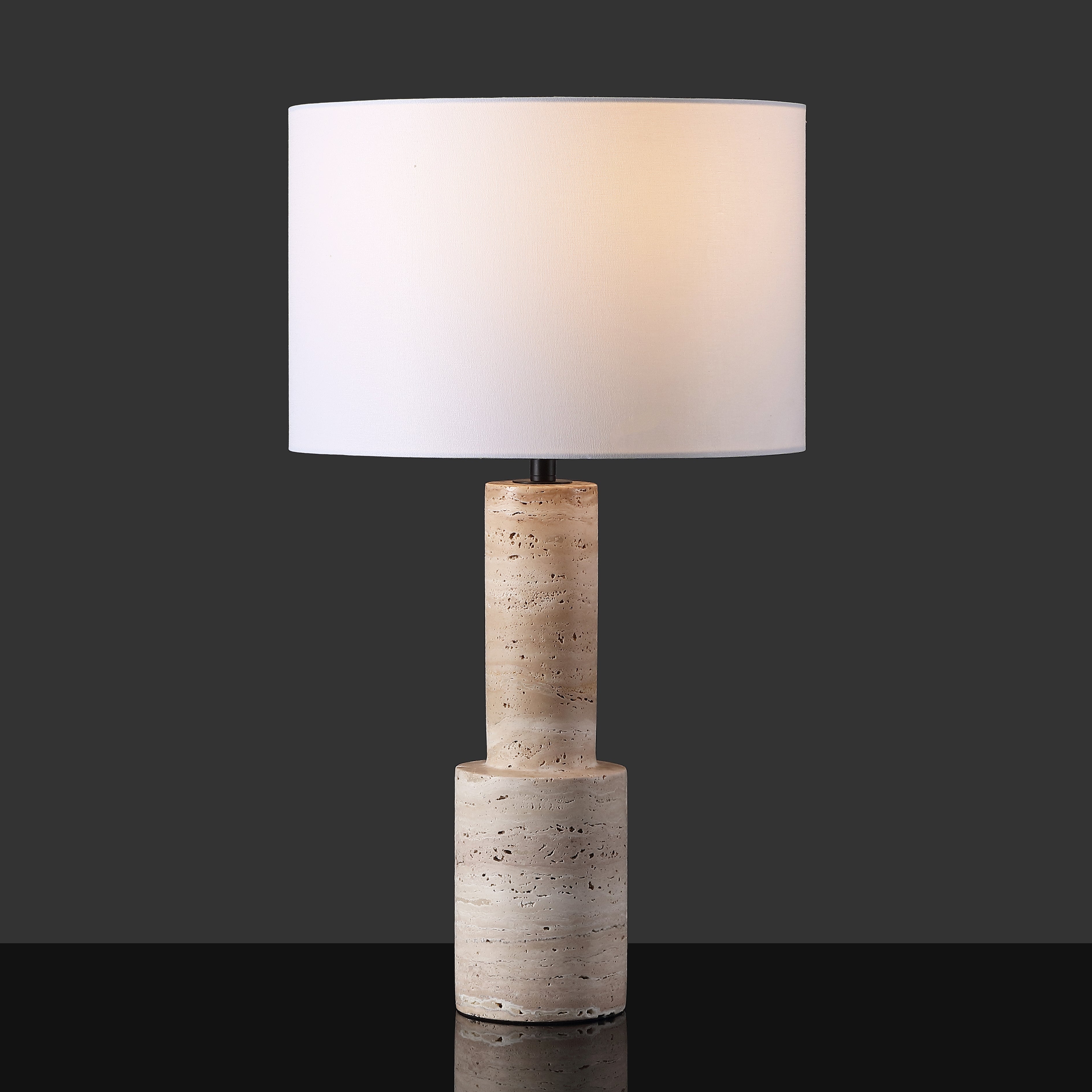 Travertine / White