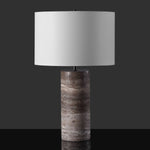 DARK TRAVERTINE / WHITE