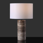 DARK TRAVERTINE / WHITE