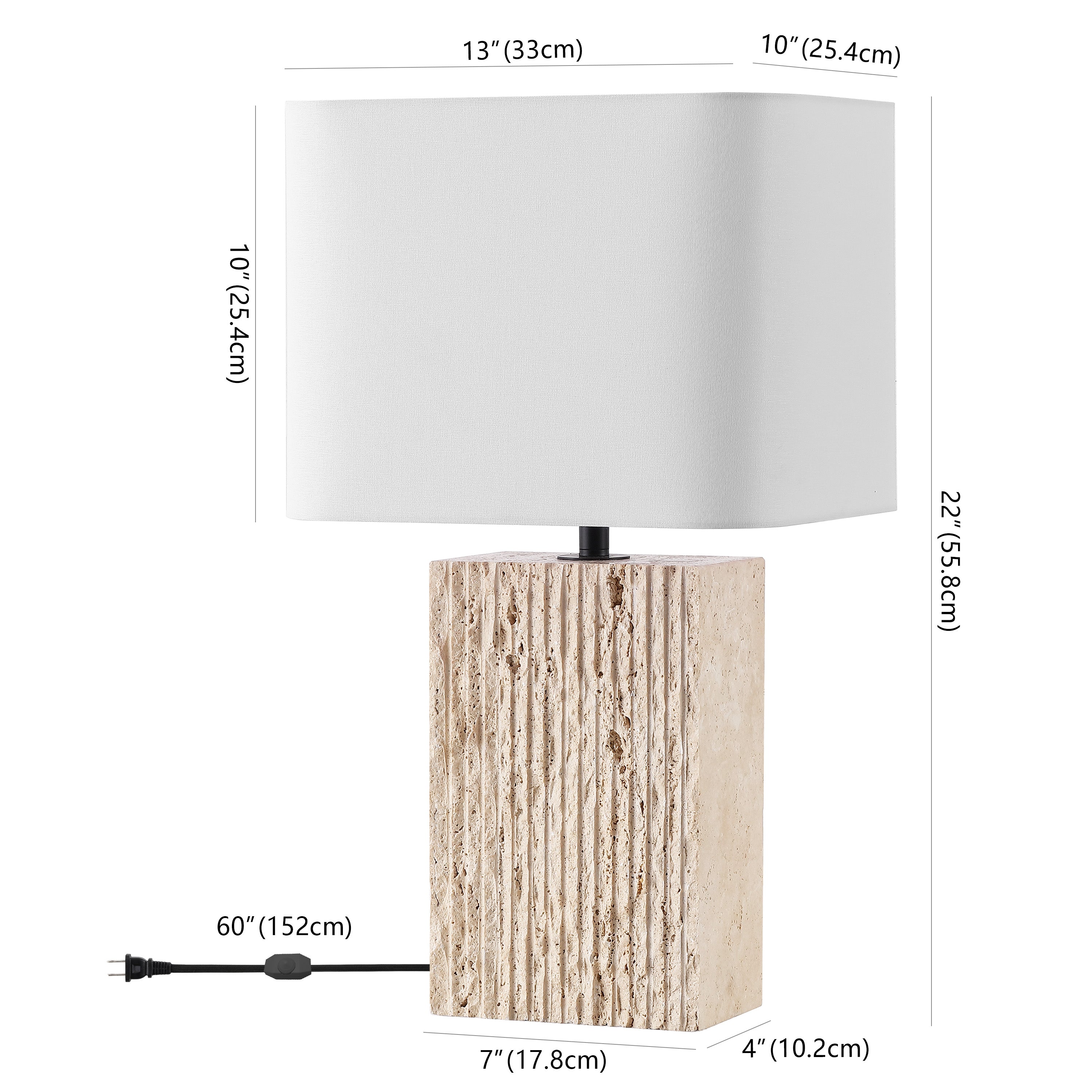 TRAVERTINE / WHITE