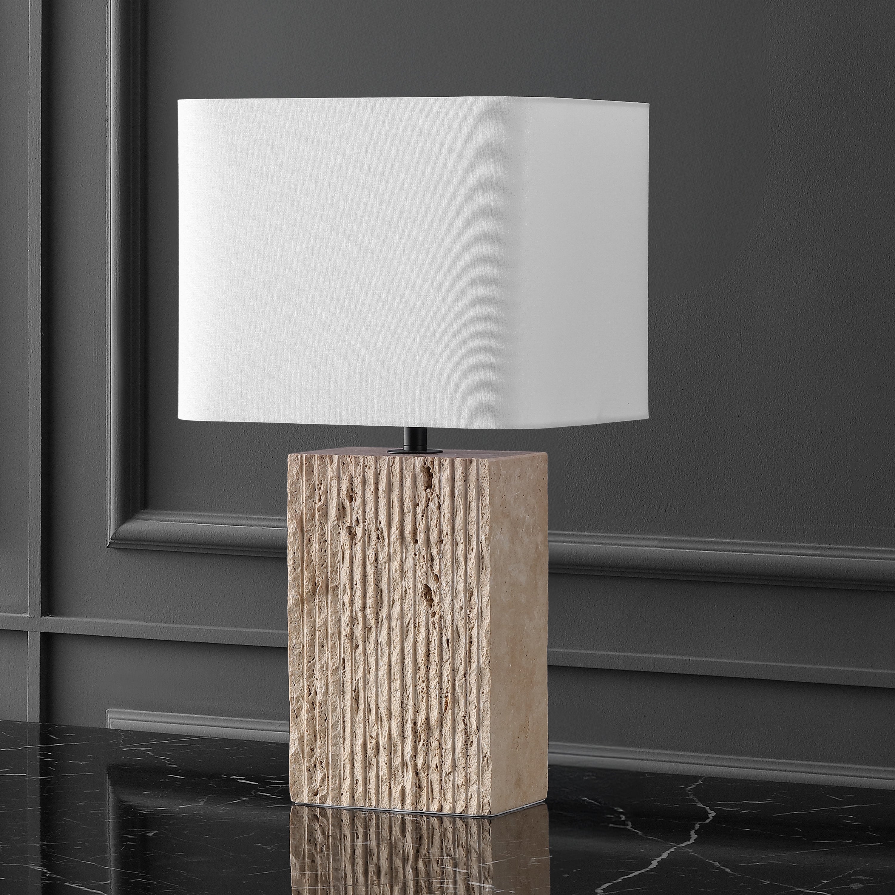 TRAVERTINE / WHITE