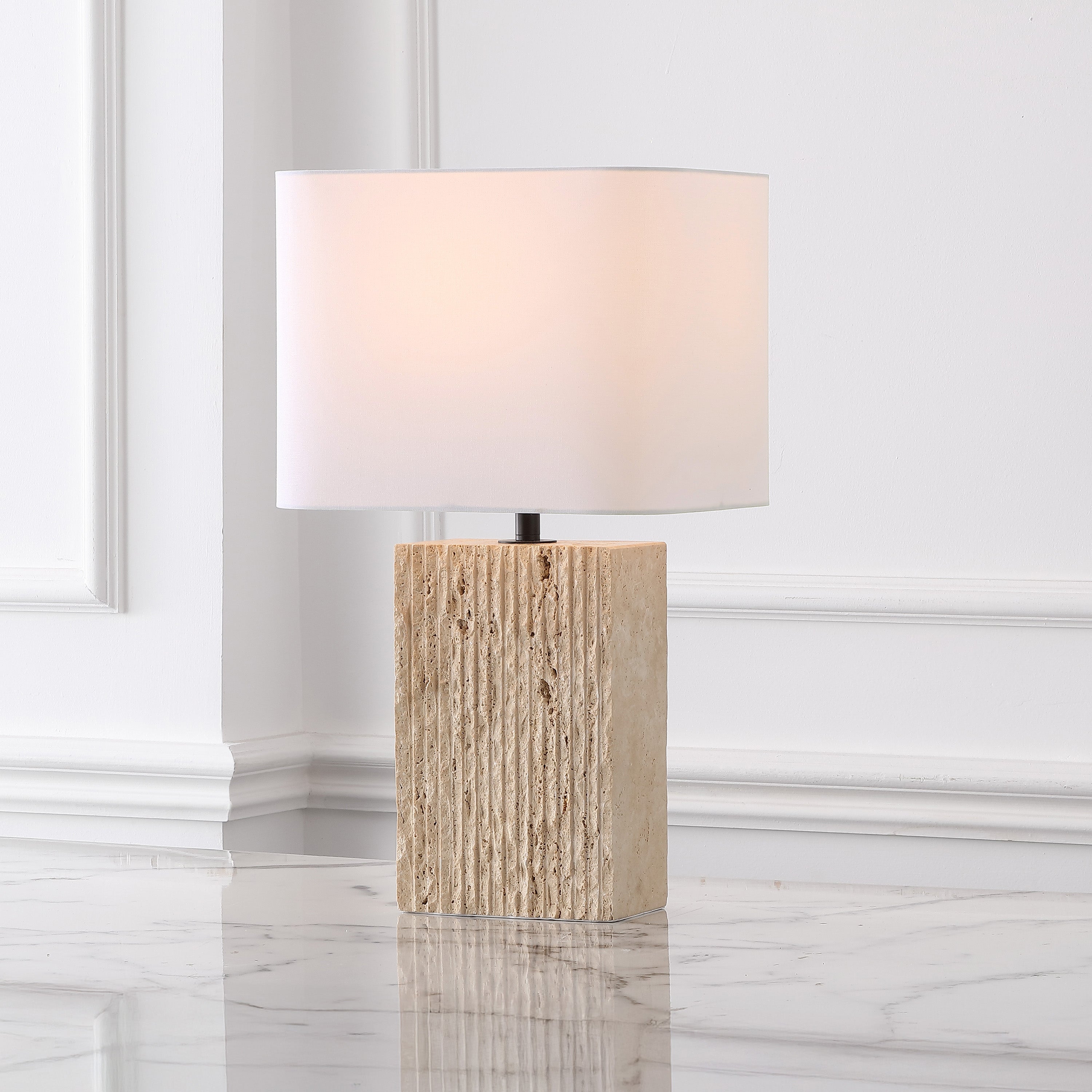 TRAVERTINE / WHITE