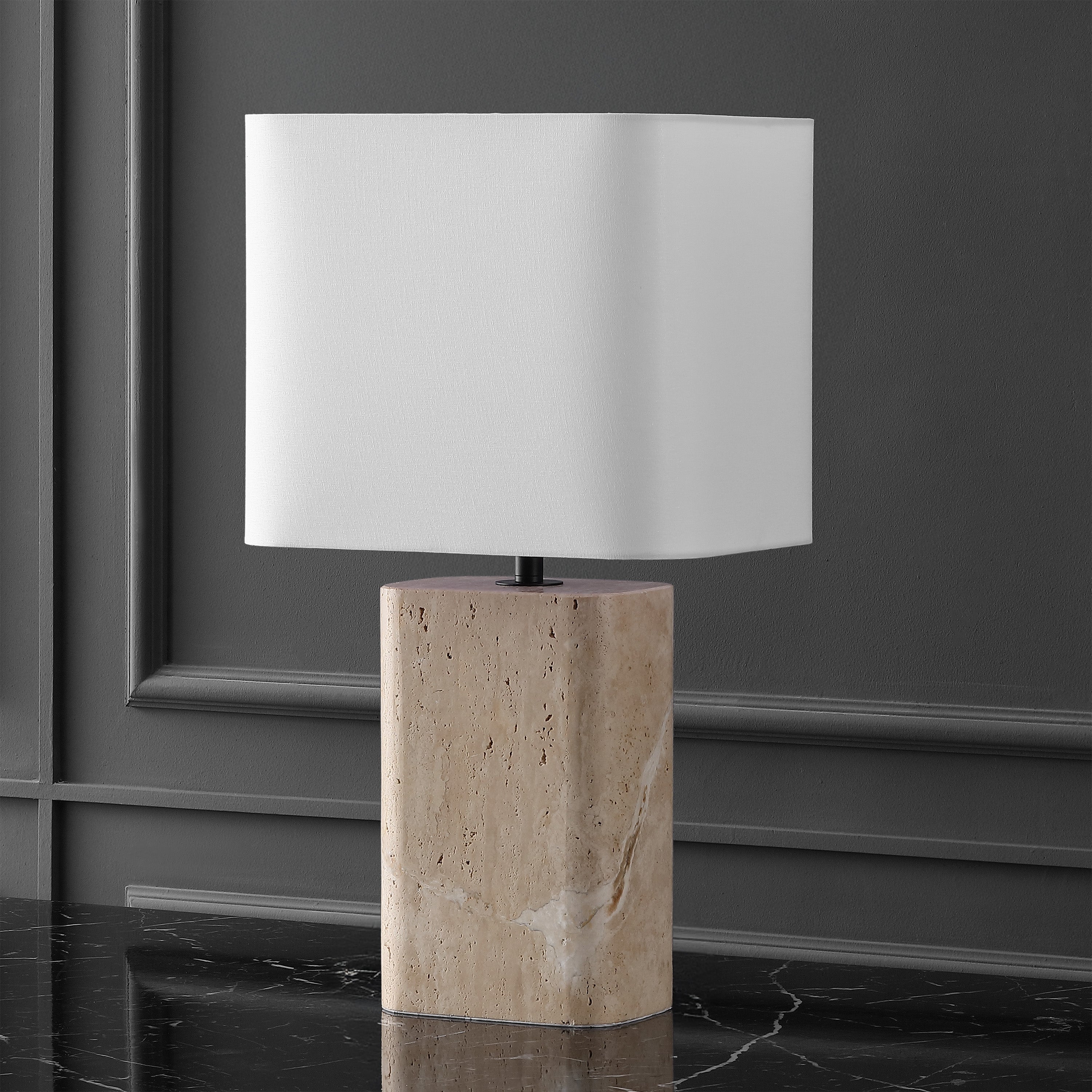 TRAVERTINE / WHITE