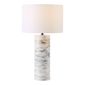 Safavieh Couture Gizelle Round Marble Table Lamp, CTL1097