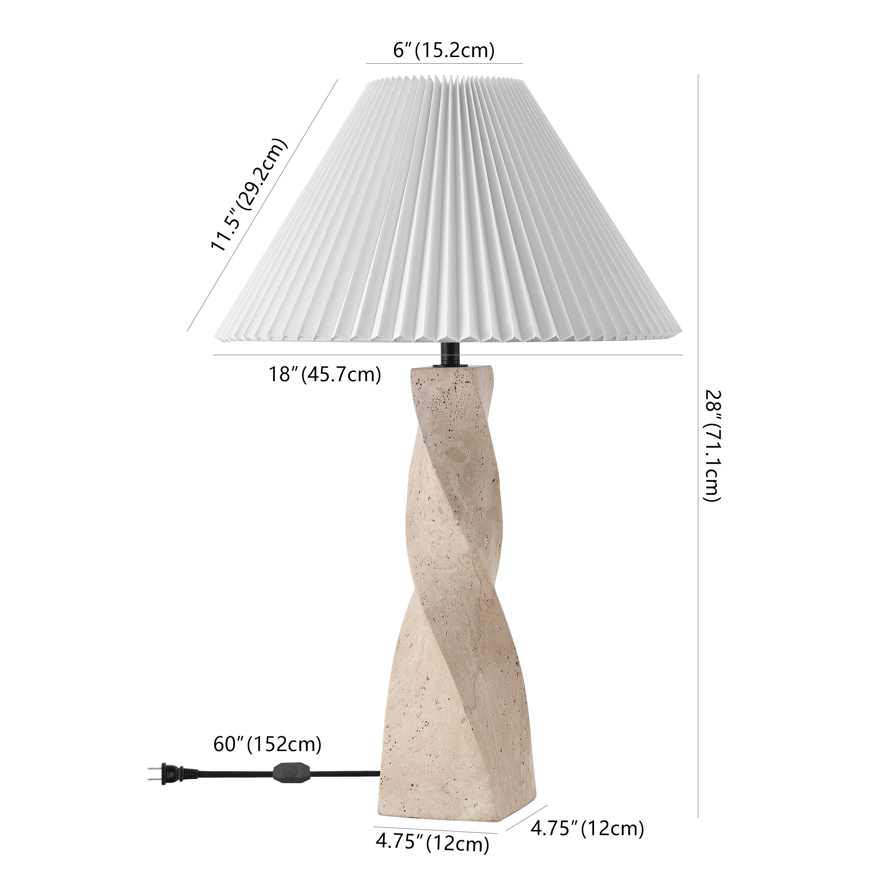 TRAVERTINE / WHITE