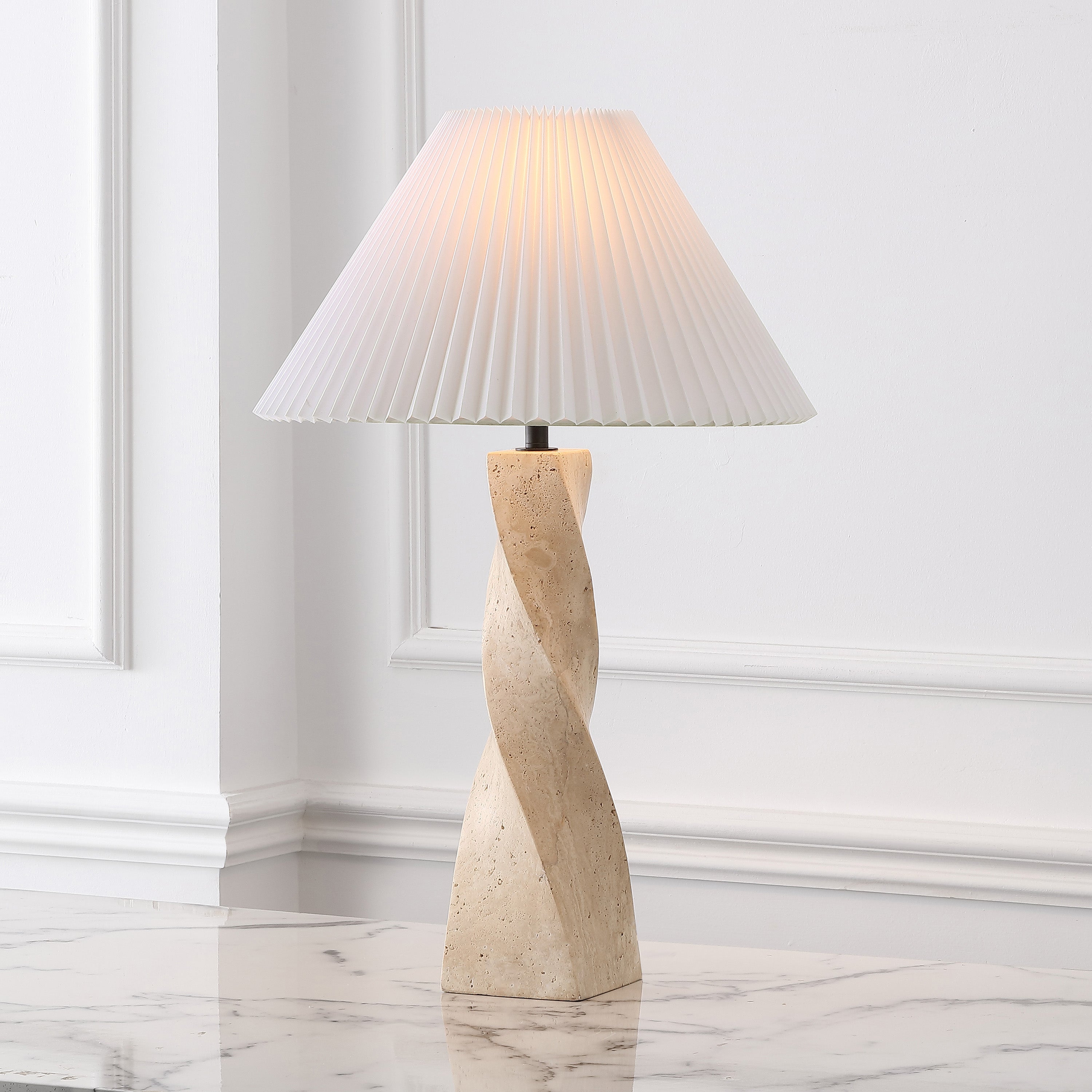 TRAVERTINE / WHITE