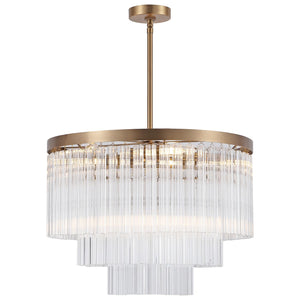 Safavieh Couture Alayne Tiered Glass Chandelier, CTL1112