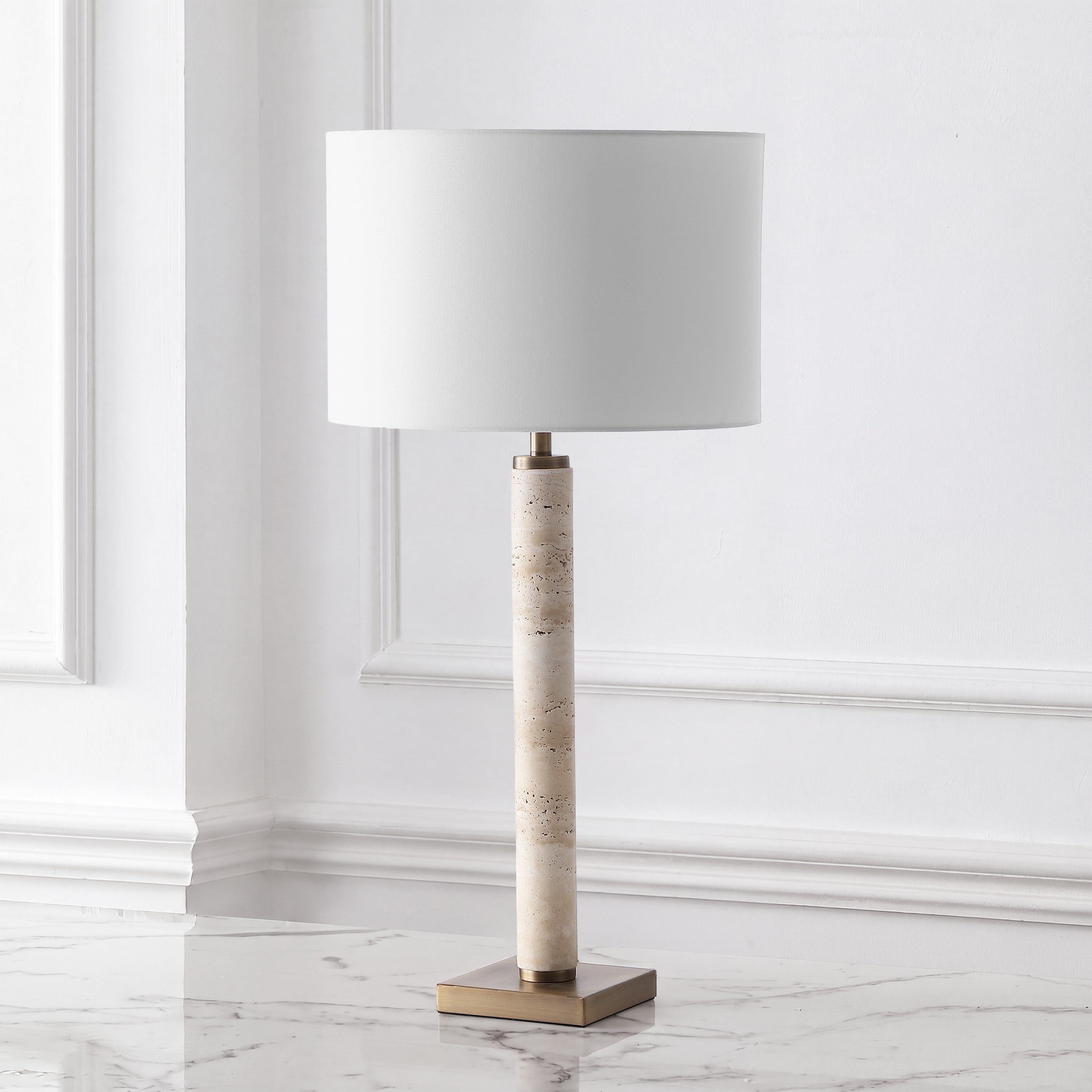 TRAVERTINE / WHITE