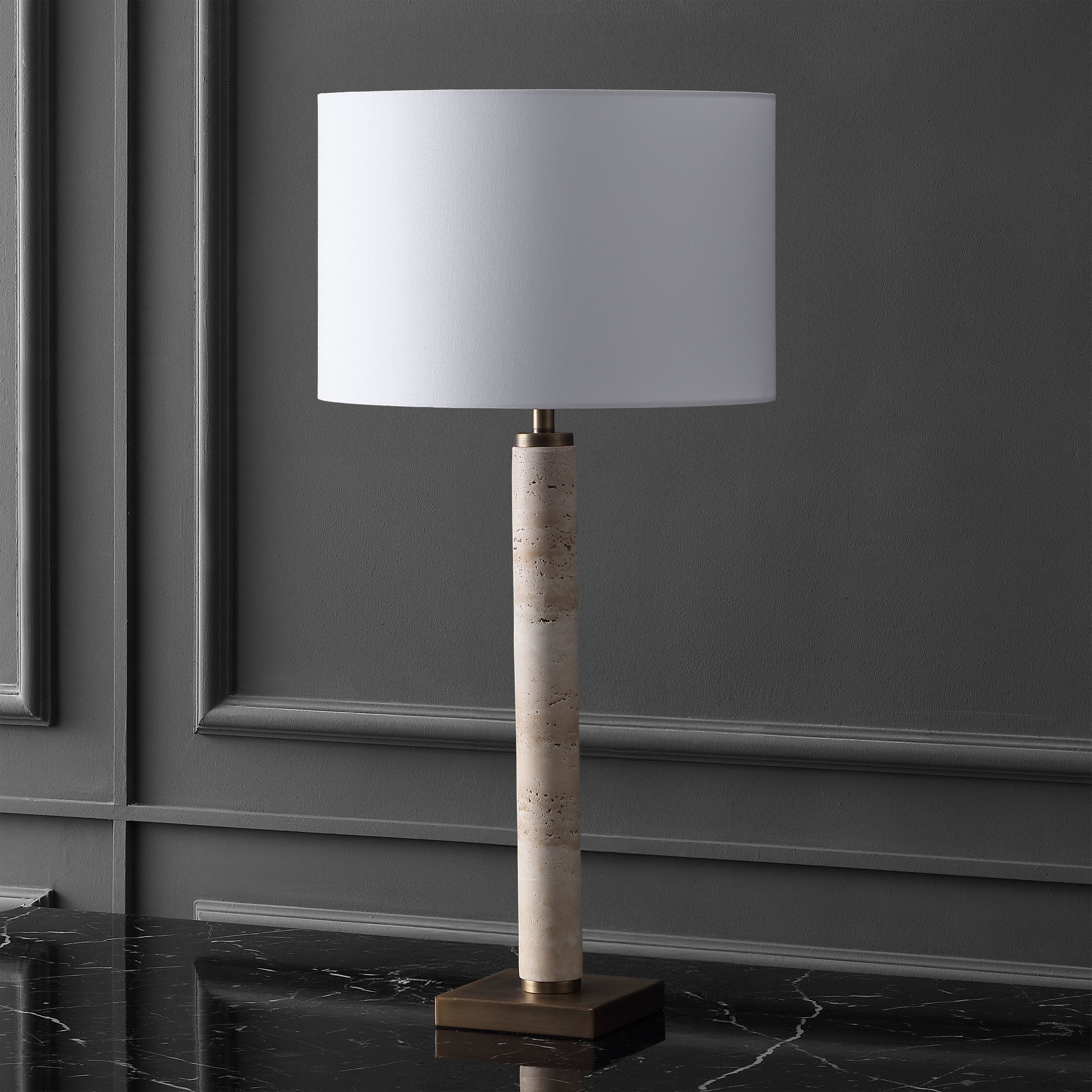 TRAVERTINE / WHITE