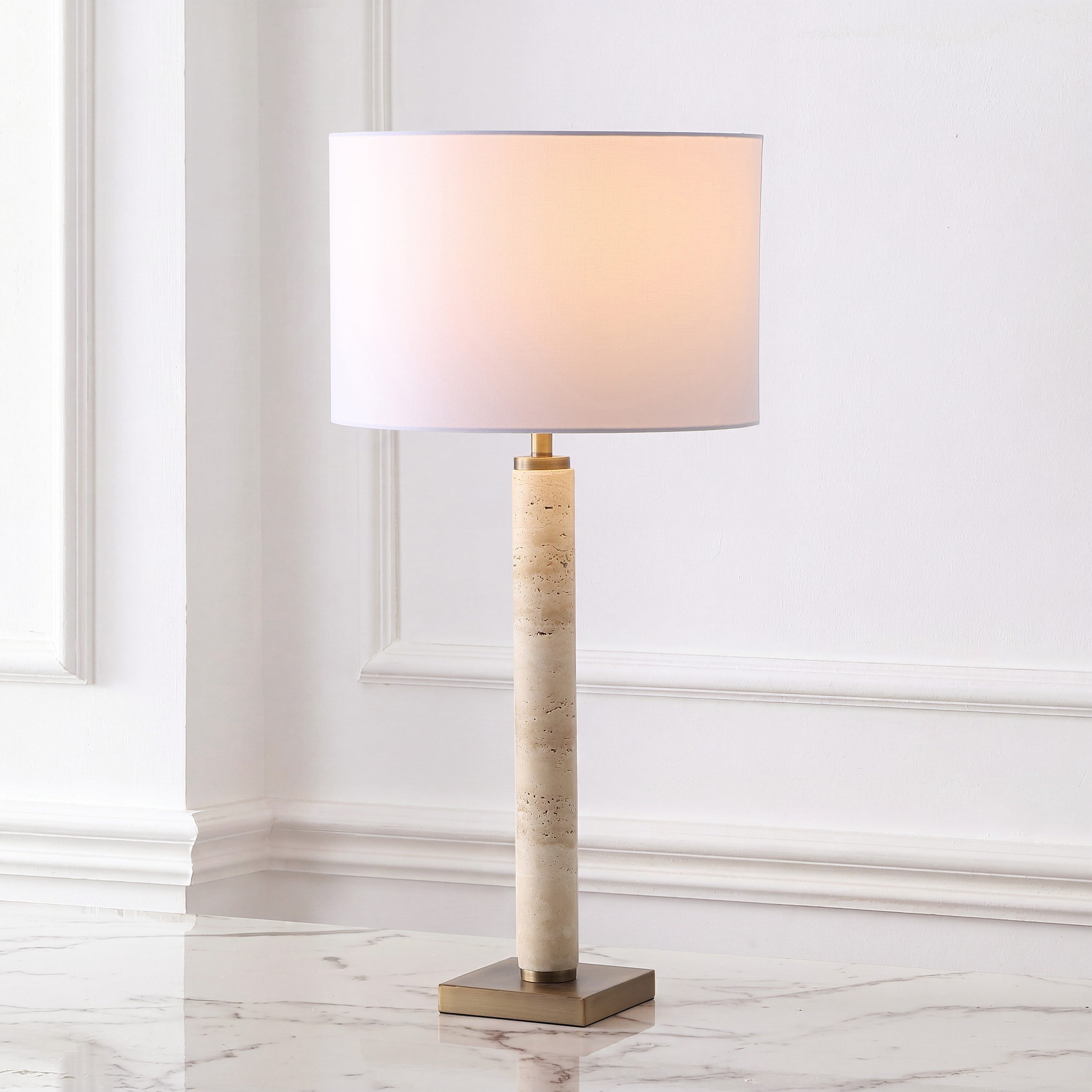 TRAVERTINE / WHITE