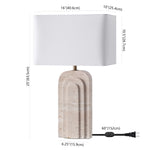 TRAVERTINE / WHITE