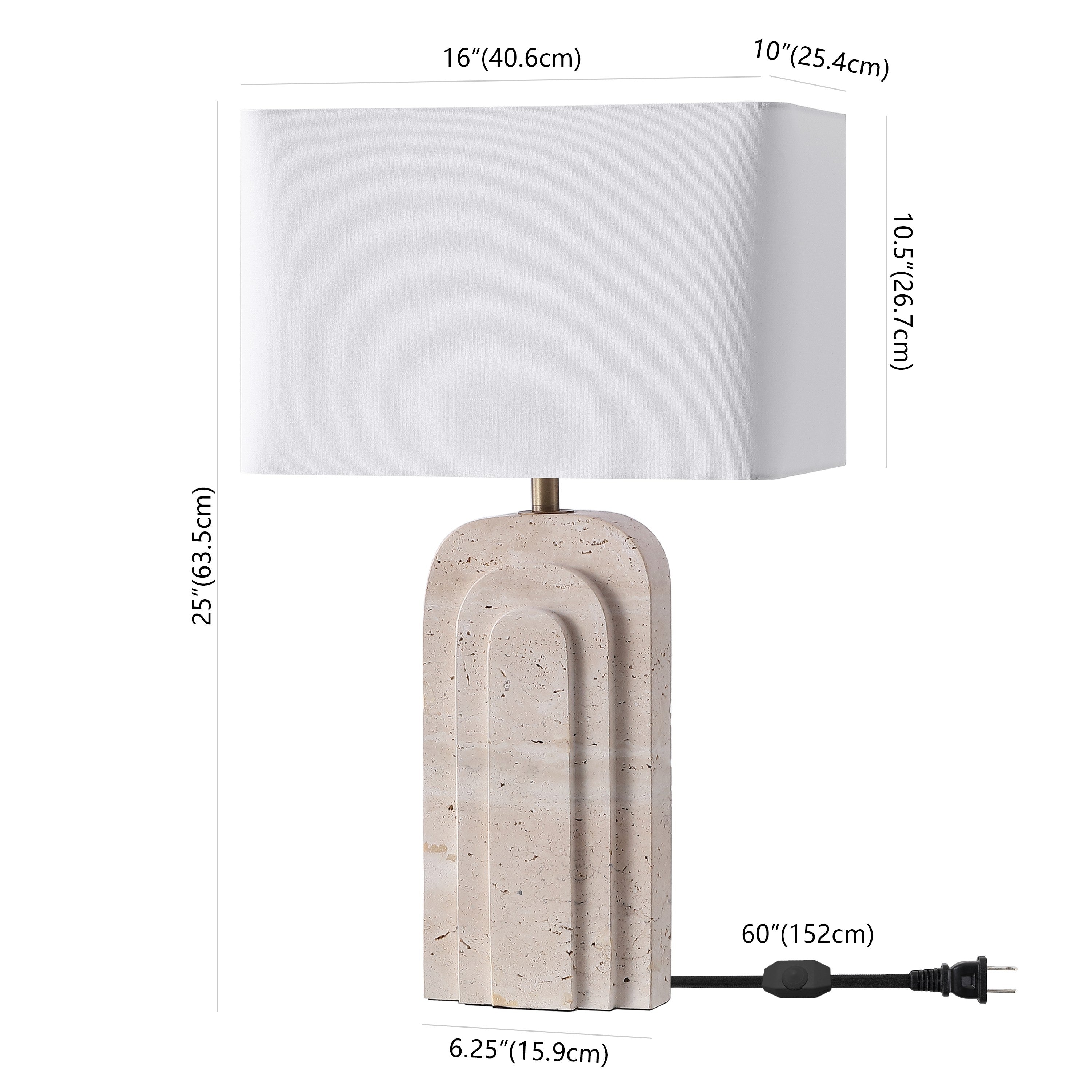 TRAVERTINE / WHITE