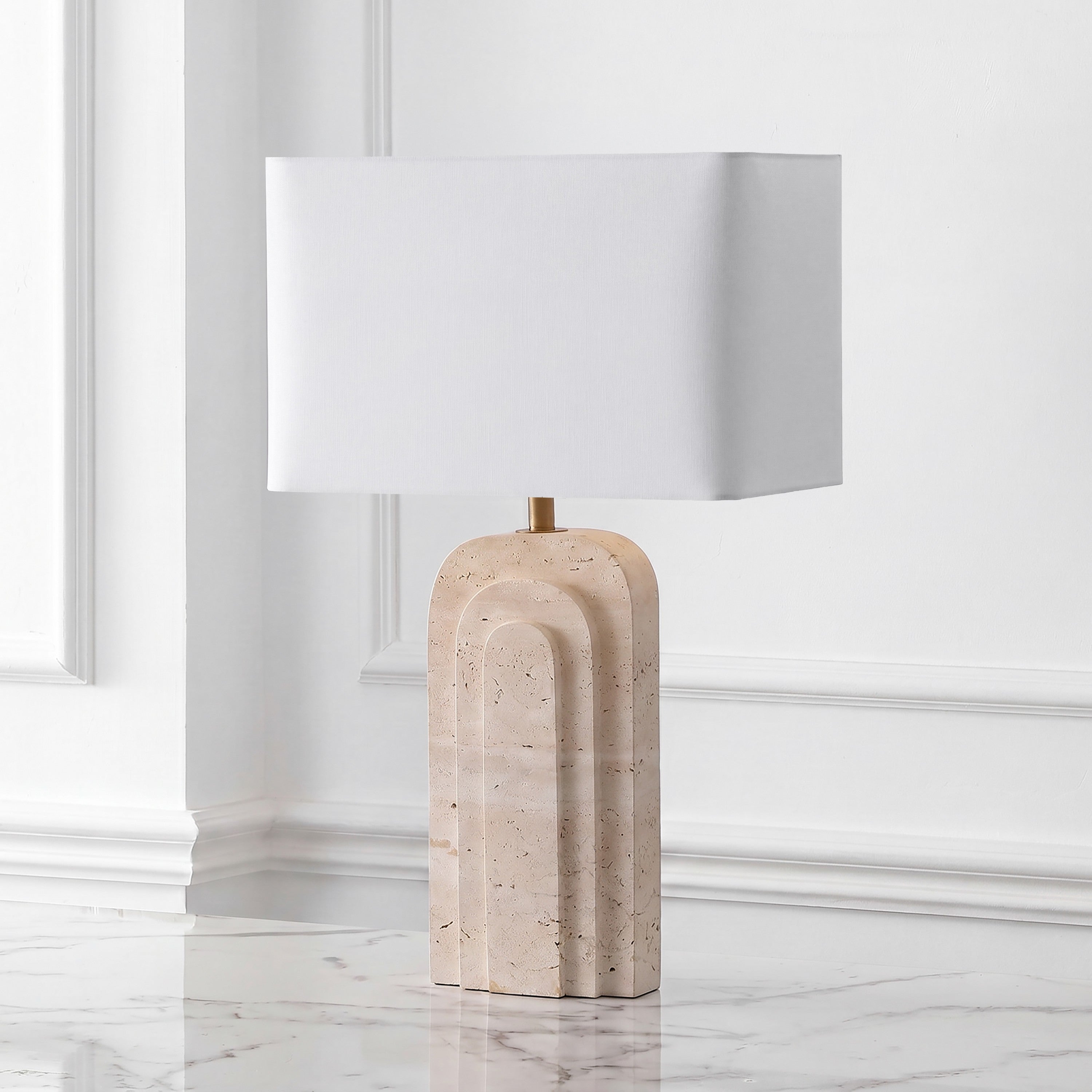 TRAVERTINE / WHITE