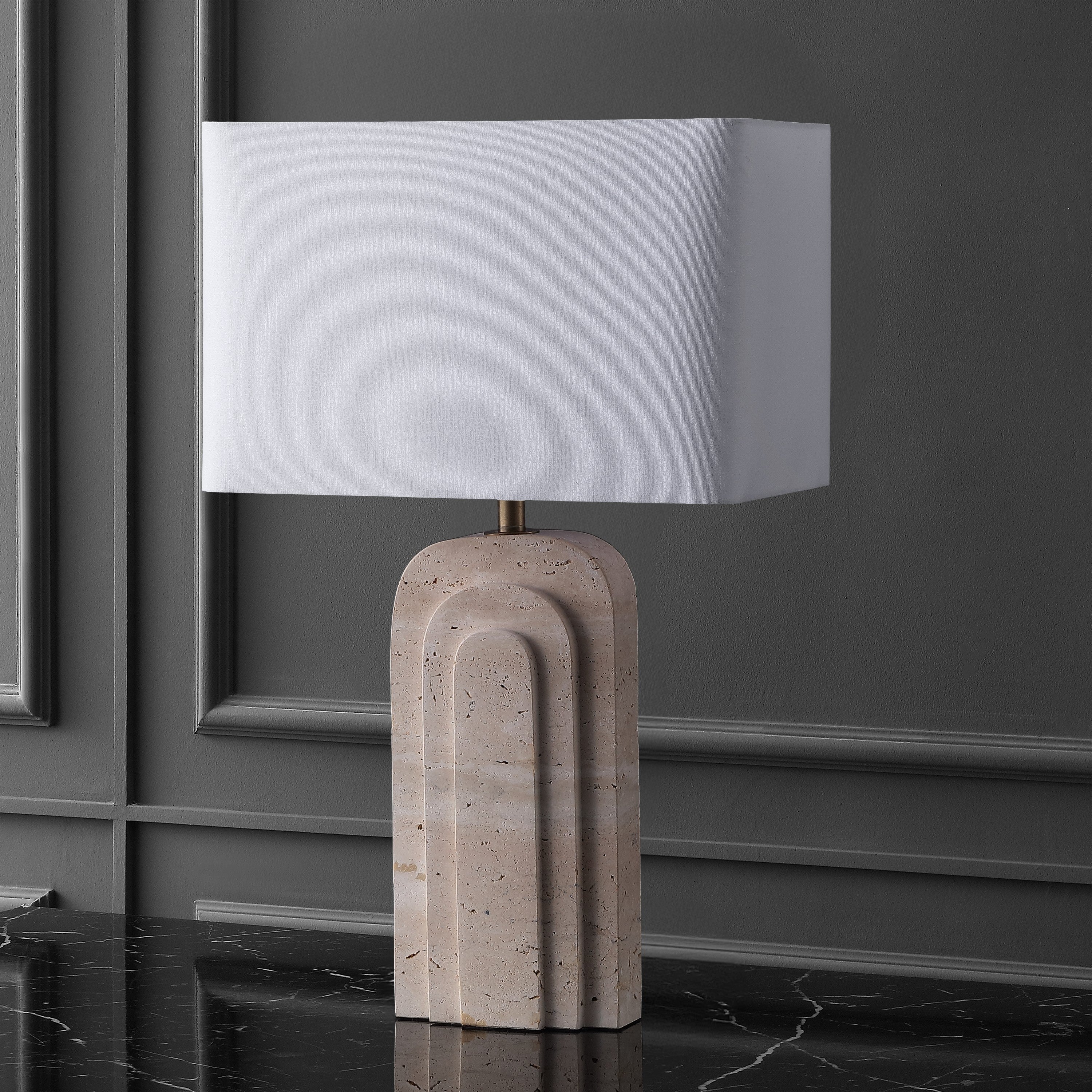 TRAVERTINE / WHITE