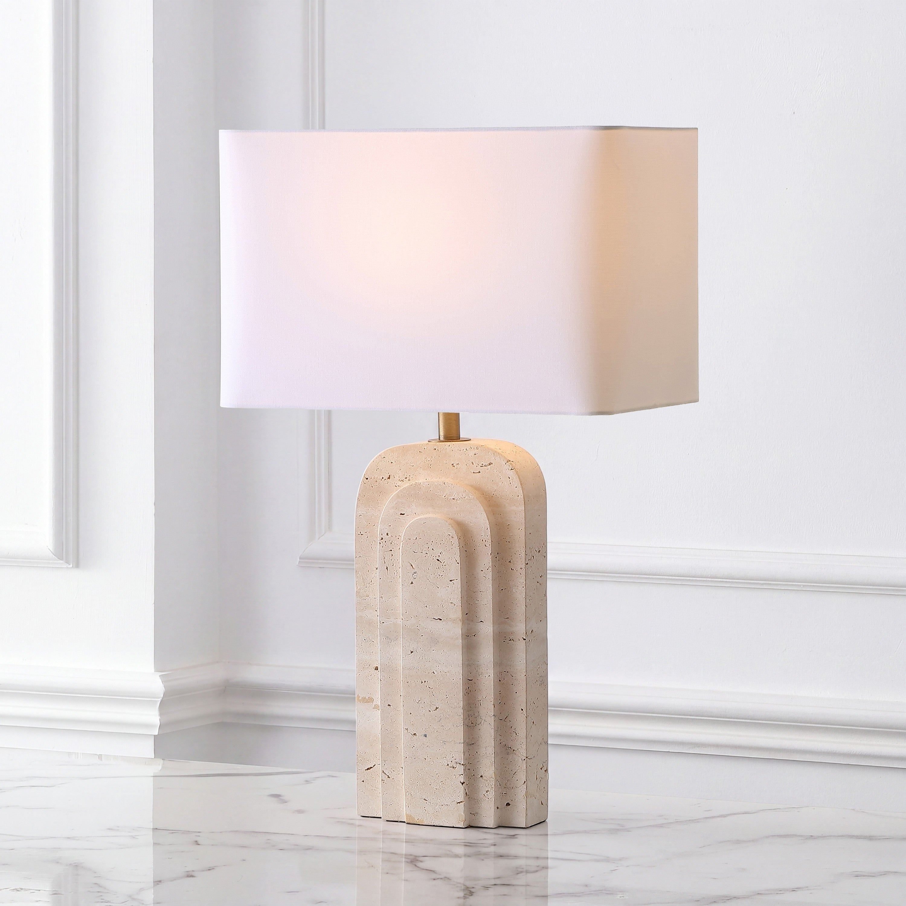TRAVERTINE / WHITE