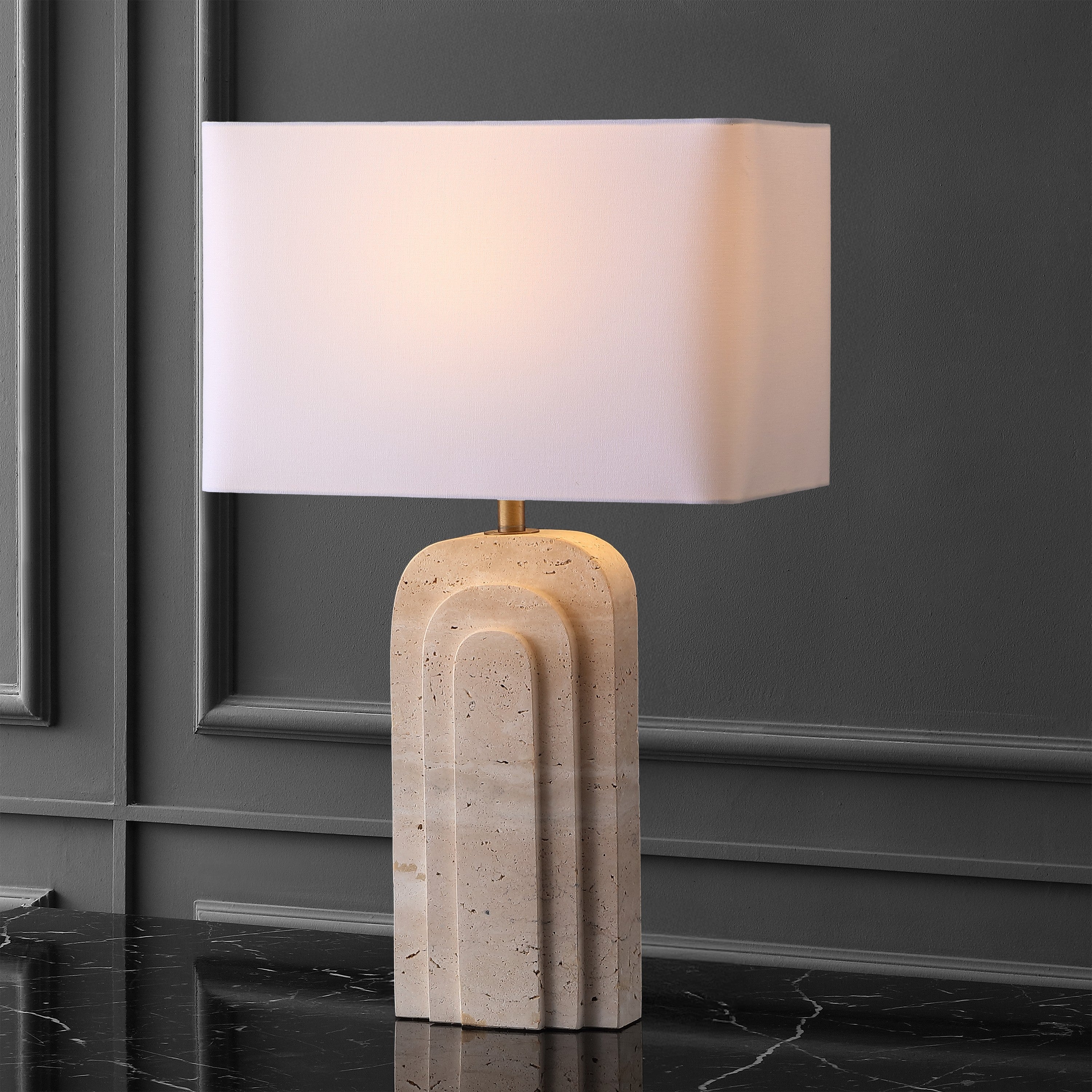 TRAVERTINE / WHITE