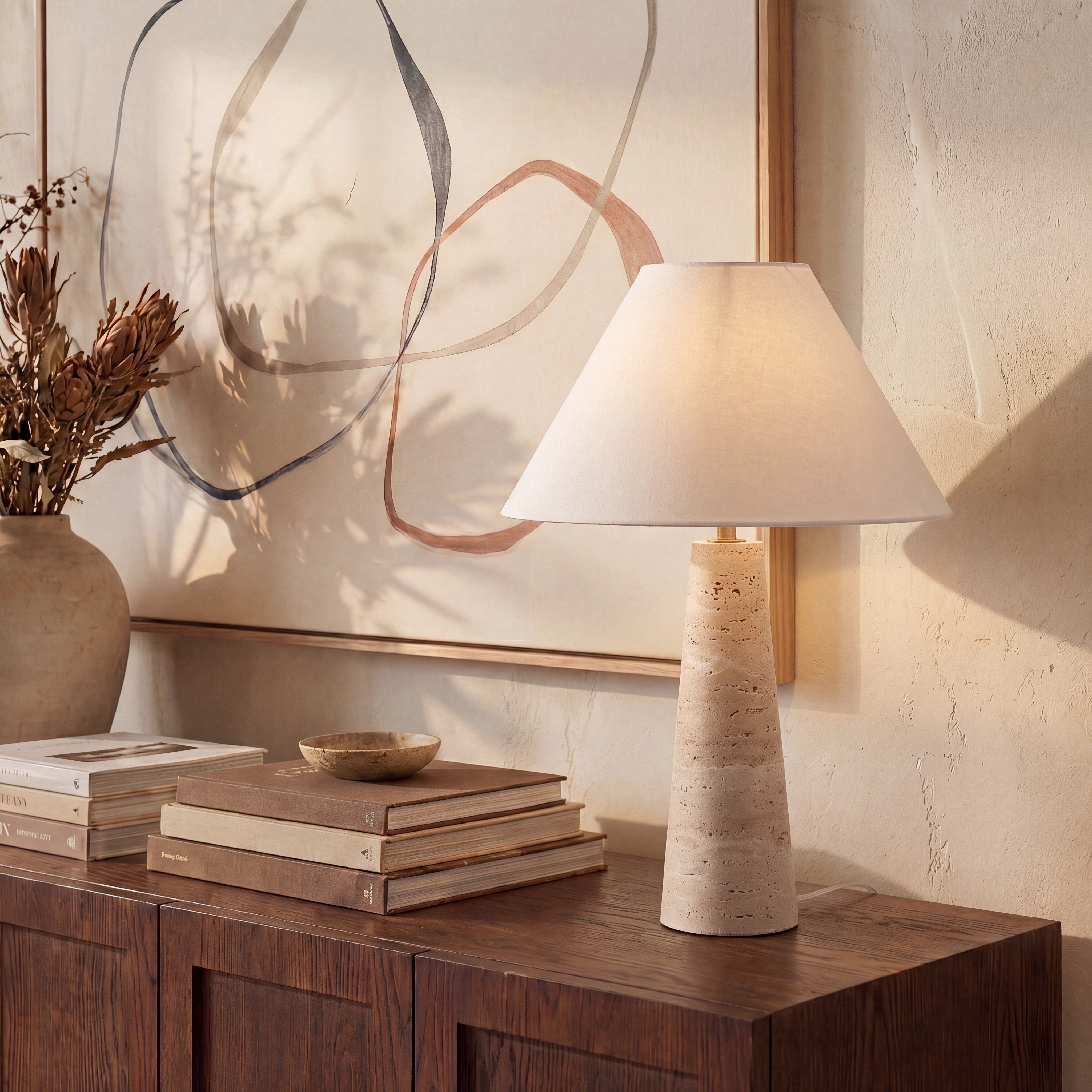 TRAVERTINE / WHITE