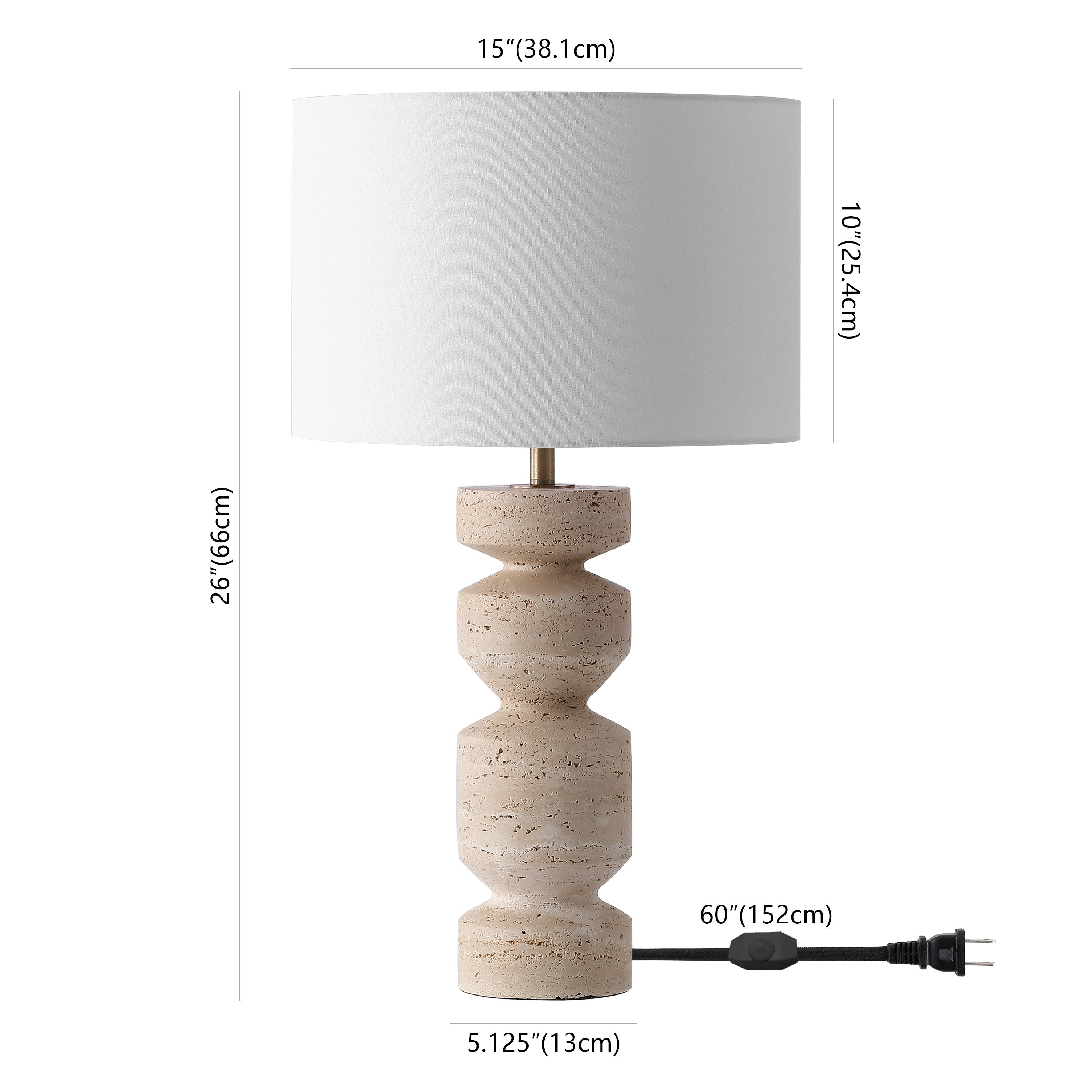 TRAVERTINE / WHITE