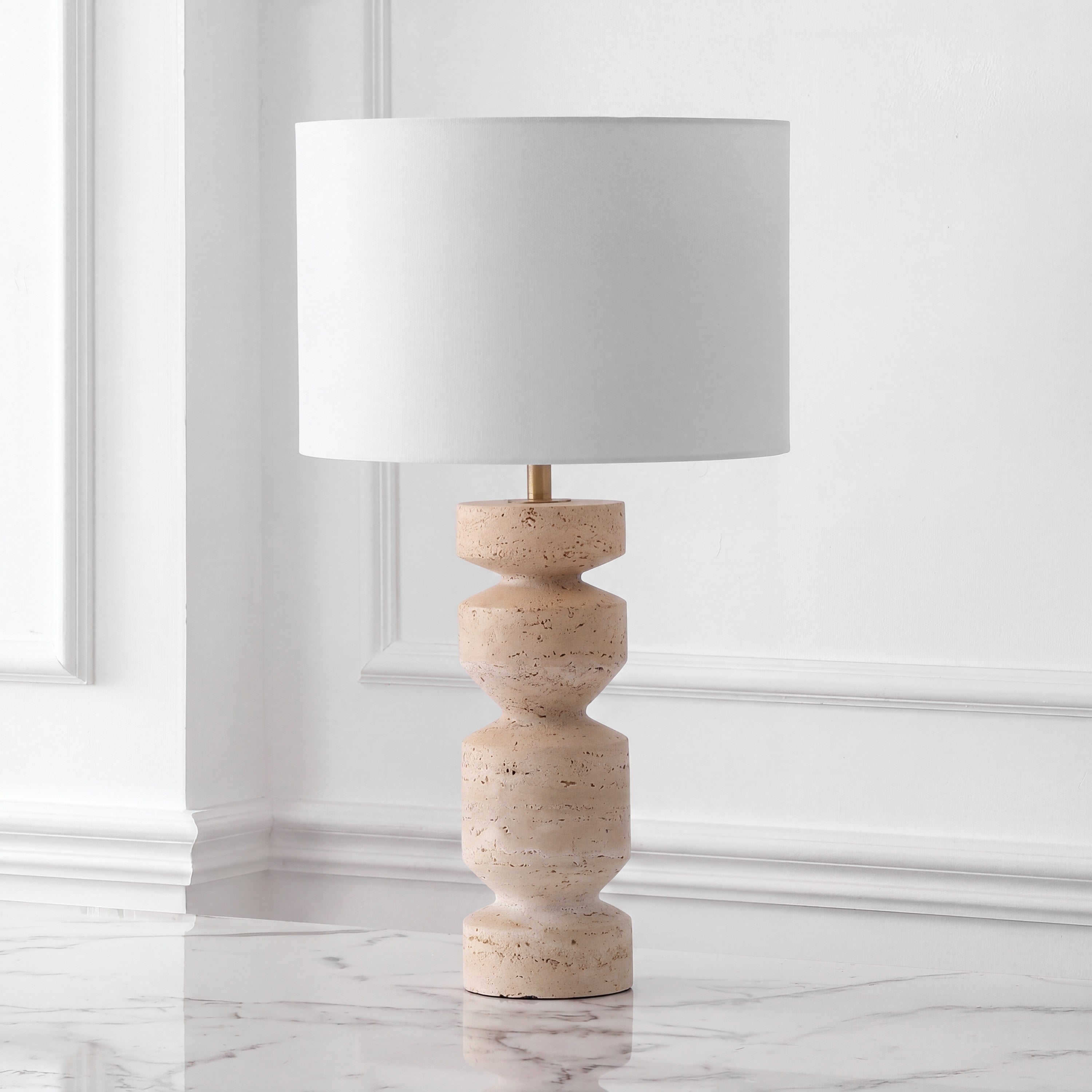 TRAVERTINE / WHITE