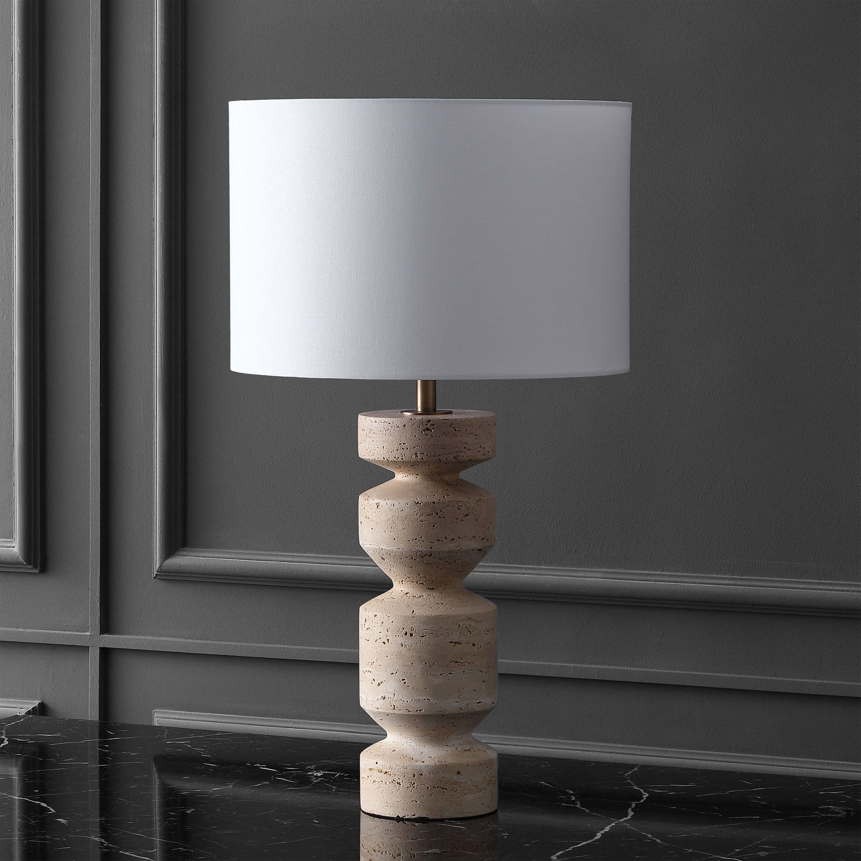 TRAVERTINE / WHITE