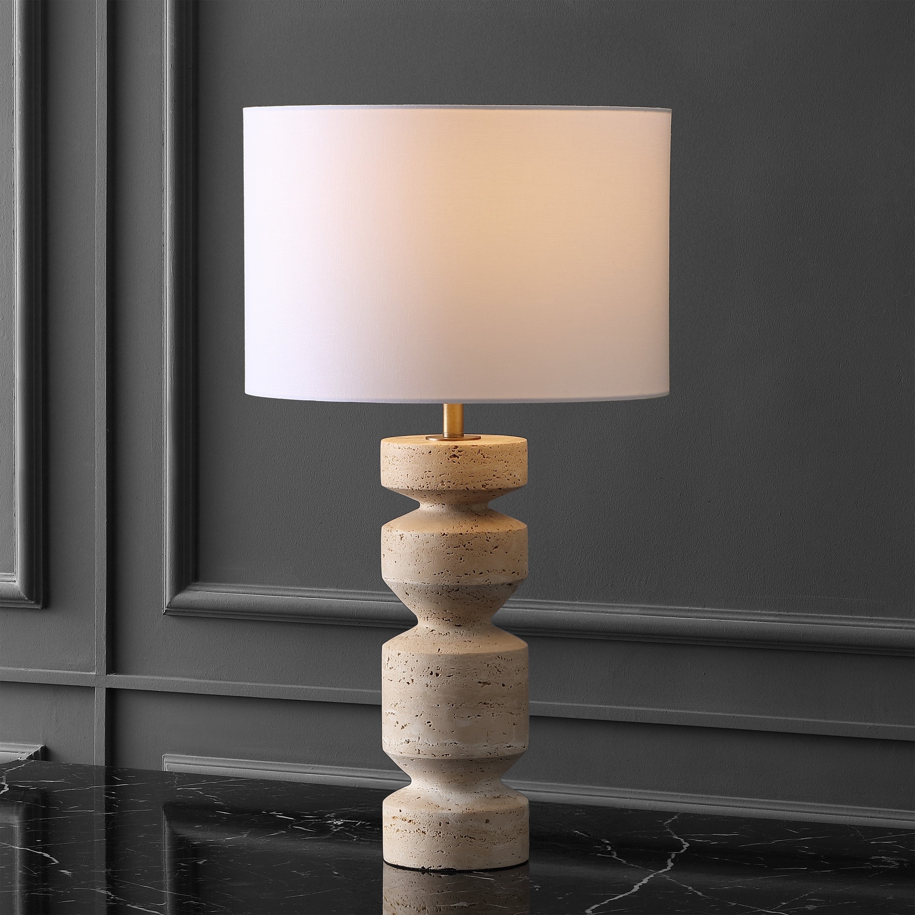 TRAVERTINE / WHITE