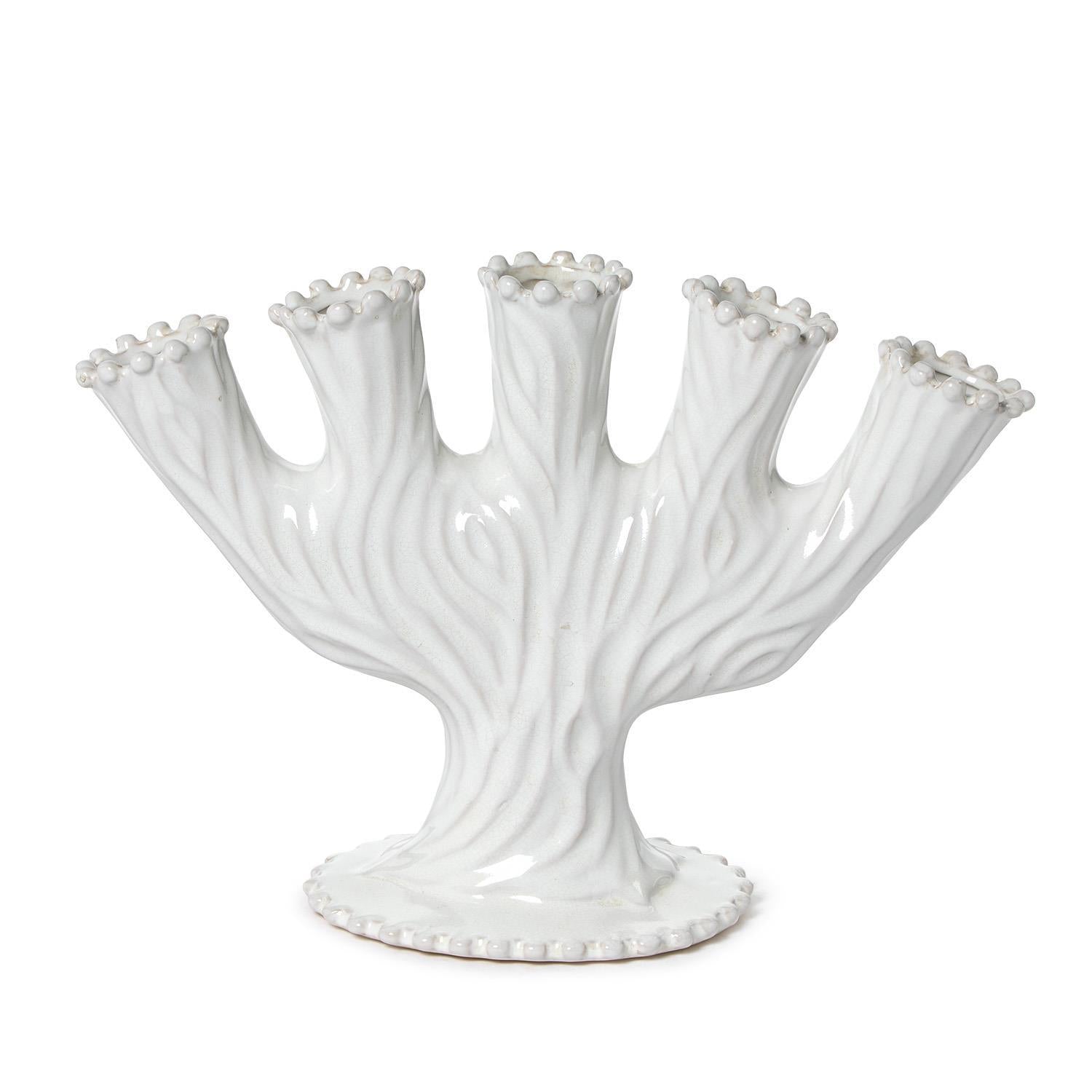 Two's Company Ribbon Reef 5 Stem Vase