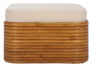 Safavieh Couture Flanders Rattan Pole Ottoman, CWK2019