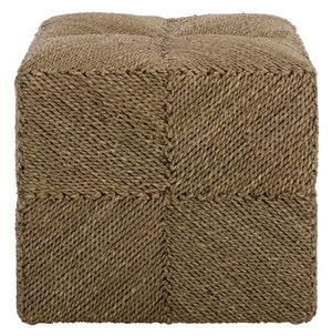 Safavieh Couture Malta Woven Seagrass Ottoman, CWK2028
