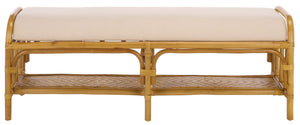 Safavieh Couture Flanders Rattan Pole Bench, CWK2032