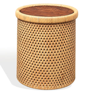 Safavieh Couture Vincenza Rattan Accent Table, CWK2045