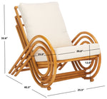 Safavieh Couture Fernson Rattan Accent Chair, CWK3001 - Natural / White