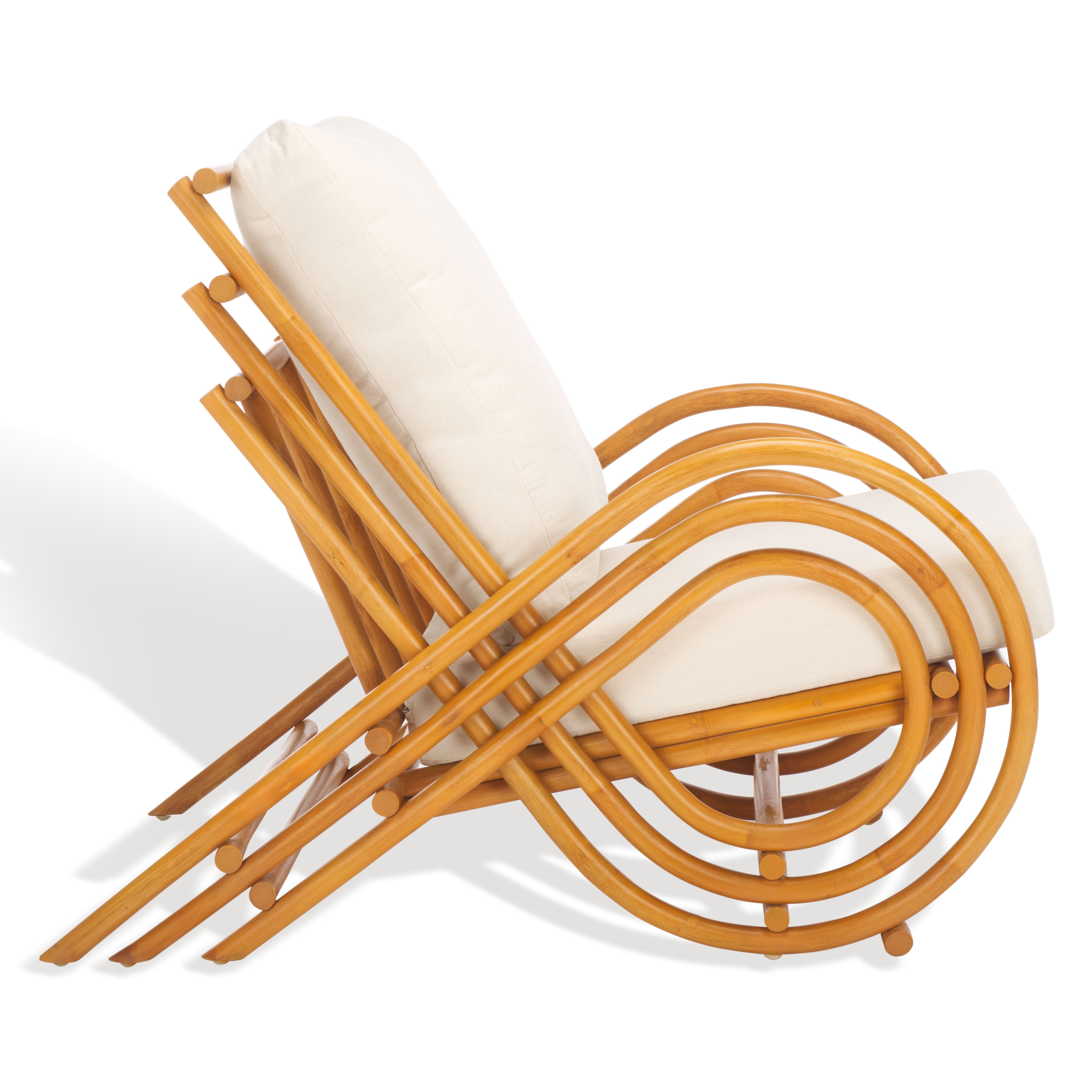 Safavieh Couture Fernson Rattan Accent Chair, CWK3001 - Natural / White