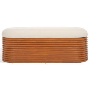 Safavieh Couture Bayard Rattan Storage Bench, CWK3006