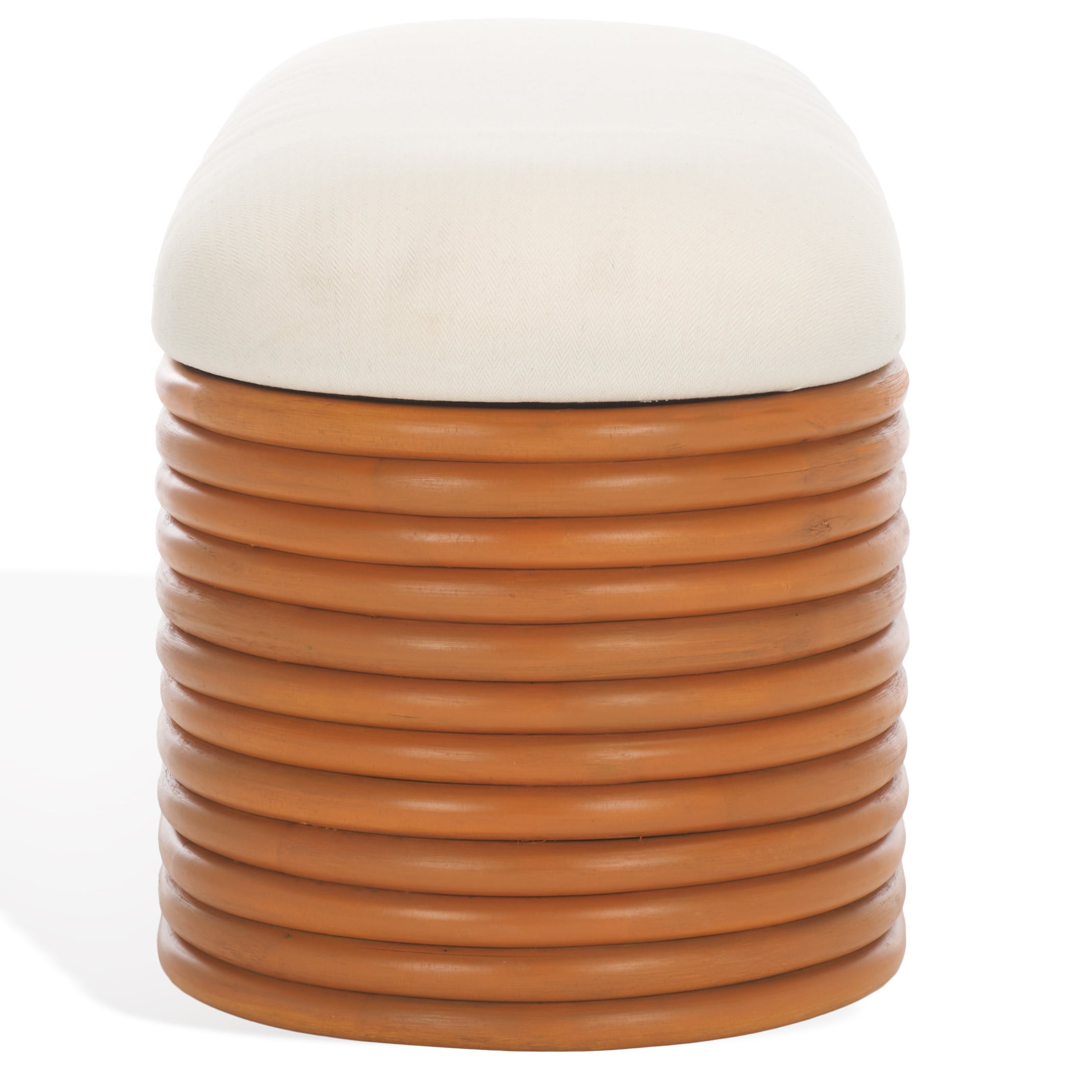 Safavieh Couture Bayard Rattan Storage Bench, CWK3006 - Natural / White