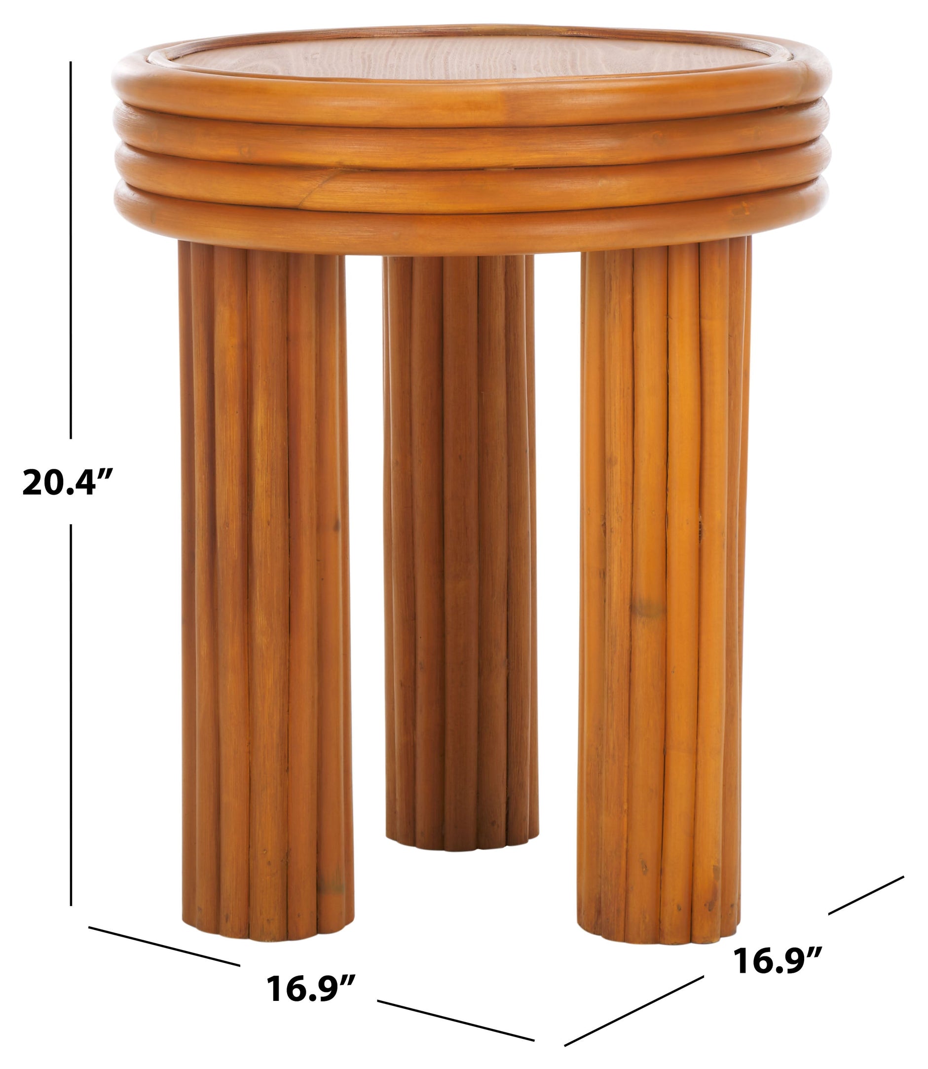 Safavieh Couture Bayard Rattan Round Accent Table, CWK3007 - Natural