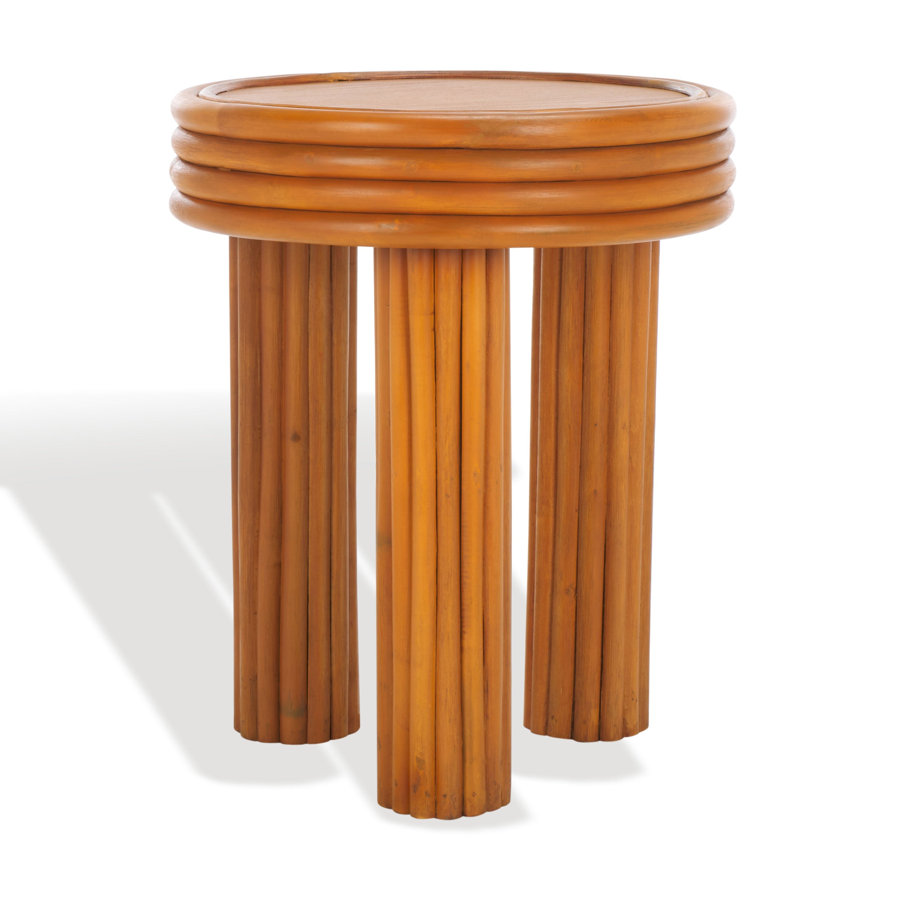 Safavieh Couture Bayard Rattan Round Accent Table, CWK3007 - Natural